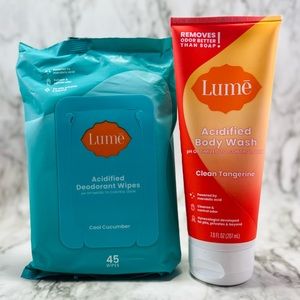 Lume Deodorant Body Wash & Wipes